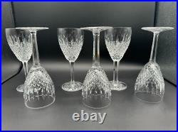 Stunning Set of 6 WATERFORD CRYSTAL Castlemaine(Cut) Claret Wine Glasses Mint