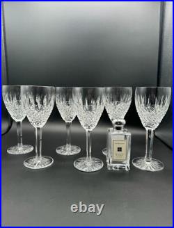 Stunning Set of 6 WATERFORD CRYSTAL Castlemaine(Cut) Claret Wine Glasses Mint