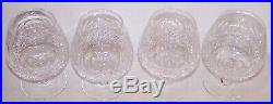 Stunning Vintage Set 4 Waterford Crystal Colleen 5 1/8 Brandy Snifters/glasses