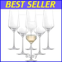Stylish Crystal Champagne Flutes Set of 6