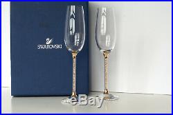 Swarovski Crystal Crystalline Champagne Toasting Flutes (Set Of 2) / New in Box