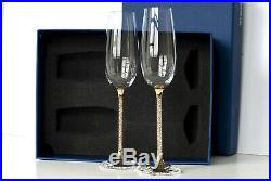 Swarovski Crystal Crystalline Champagne Toasting Flutes (Set Of 2) / New in Box
