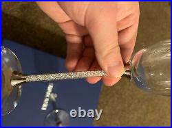 Swarovski Crystal Toasting Flutes (new and never used) set of 2