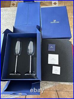 Swarovski Crystalline Champagne Flutes Set of 2
