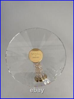 Swarovski Crystalline Champagne Glasses Set of 2 Gold Tone NIB