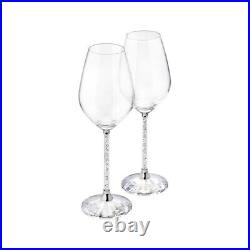 Swarovski Crystalline Wine Glasses, Set of 2, Clear, Box Slightly Torn 1095948