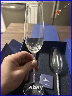 Swarovski crystal champagne flutes