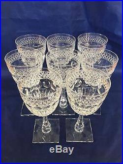 T G Hawkes & Co. WOODMERE 7240 Cut Glass Water Glasses NY Signed Set of 8
