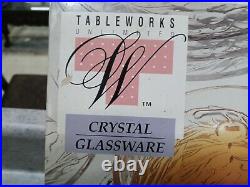 Tableworks Vine 12 Piece Crystal Glassware Tea Set / New Opened Box