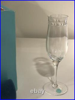 Tiffany & Co Champagne Flutes. Still in Box with Original Packing Set Of SIX (6)
