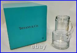 Tiffany & Co. Crystal Bedside Water Carafe Pitcher & Tumbler Glass Mint With Box