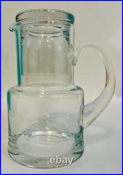 Tiffany & Co. Crystal Bedside Water Carafe Pitcher & Tumbler Glass Mint With Box