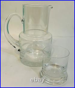 Tiffany & Co. Crystal Bedside Water Carafe Pitcher & Tumbler Glass Mint With Box