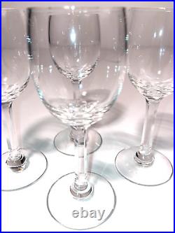 Tiffany Co Crystal Cordial Glasses Set of 4 MINT VNTG with Etched LOGO 4.5