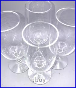 Tiffany Co Crystal Cordial Glasses Set of 4 MINT VNTG with Etched LOGO 5