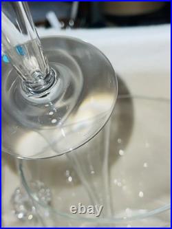 Tiffany & Co Crystal Glass Champagne Flute Set of 6 & Ice Bucket Hard To Find