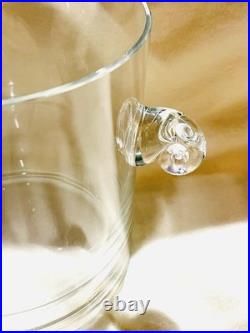 Tiffany & Co Crystal Glass Champagne Flute Set of 6 & Ice Bucket Hard To Find