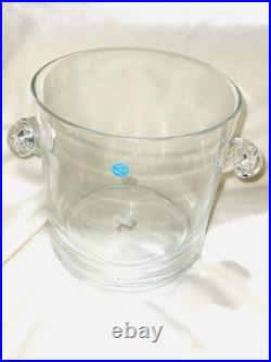 Tiffany & Co Crystal Glass Champagne Flute Set of 6 & Ice Bucket Hard To Find