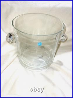 Tiffany & Co Crystal Glass Champagne Flute Set of 6 & Ice Bucket Hard To Find
