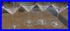 Tiffany & Co Crystal Plaid Martini Glasses (Set of 4) Made In Hungary 7 Tall