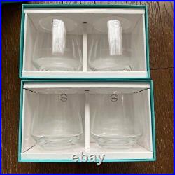 Tiffany & Co. Crystal Rock Glass Tumbler 4set