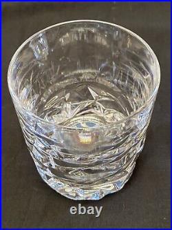 Tiffany & Co. Rock Cut Double Old Fashioned Glasses Set of 2 Signed