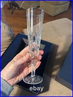 Tiffany & Co. Sybil Champagne Glasses Set NIB new in Box Glass Cut Crystal