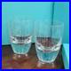 Tiffany Crystal Engraved Glass Set (Pair) Height 12 cm, Width 8.5 cm