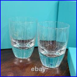 Tiffany Crystal Engraved Glass Set (Pair) Height 12 cm, Width 8.5 cm