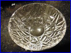 Tiffany Rock Cut Crystal Fruit Bowl Set, 1-9Bowl, 6-6Bowls Rock Cut Crystal