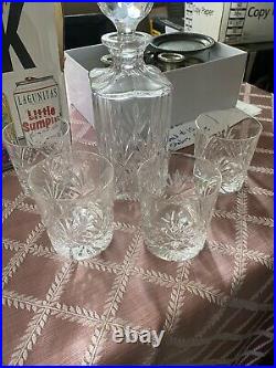 Tiffany and Co. Crystal 3Highball glasses & Decanter 5 Pieces