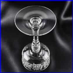 Tiffin Glass Co Etched Rose Cordial Glass 15074 Set of 8 Crystal 5.5Very Small