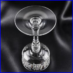 Tiffin Glass Co Etched Rose Cordial Glass 15074 Set of 8 Crystal 5.5Very Small