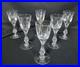 Tiffin Mirage Claret Wine Glasses Set of 6 Heavy Crystal Vintage Stemware MCM