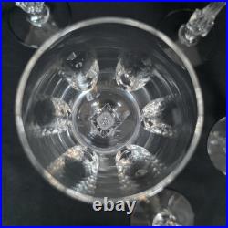 Tiffin Mirage Claret Wine Glasses Set of 6 Heavy Crystal Vintage Stemware MCM