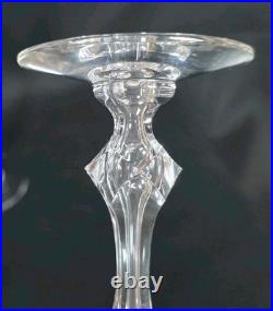 Tiffin Mirage Claret Wine Glasses Set of 6 Heavy Crystal Vintage Stemware MCM