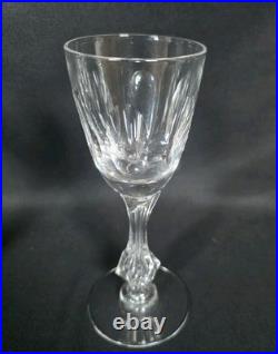 Tiffin Mirage Claret Wine Glasses Set of 6 Heavy Crystal Vintage Stemware MCM