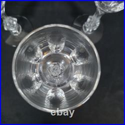 Tiffin Mirage Claret Wine Glasses Set of 6 Heavy Crystal Vintage Stemware MCM