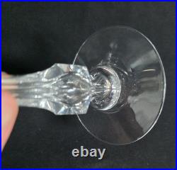 Tiffin Mirage Claret Wine Glasses Set of 6 Heavy Crystal Vintage Stemware MCM