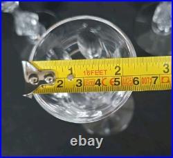 Tiffin Mirage Claret Wine Glasses Set of 6 Heavy Crystal Vintage Stemware MCM