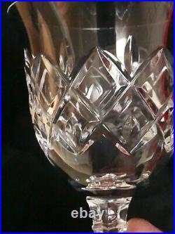 Towle Crystal King Richard Wine Water Goblet Glasses 8 1/2 Tall, Set of 8