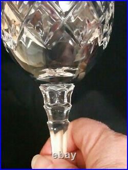 Towle Crystal King Richard Wine Water Goblet Glasses 8 1/2 Tall, Set of 8