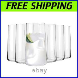 Transparent Glassware Set, 18.3 oz, Dishwasher Safe