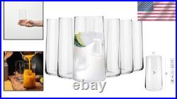 Transparent Glassware Set, 18.3 oz, Dishwasher Safe