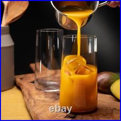 Transparent Glassware Set, 18.3 oz, Dishwasher Safe