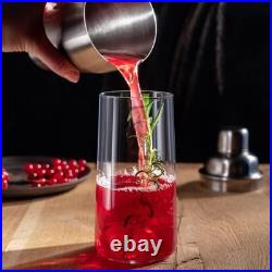 Transparent Glassware Set, 18.3 oz, Dishwasher Safe