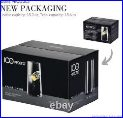 Transparent Glassware Set, 18.3 oz, Dishwasher Safe