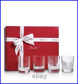 Two Sets of Baccarat 4 Elements Double Old Fashioned Glass, 8 Glasses