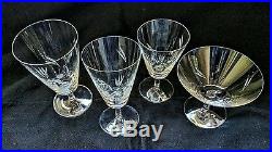 Unique Rosenthal Maytime crystal stemware. 8 4-piece place settings. 32 pieces