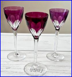 VAL SAINT LAMBERT GEVAERT TCPL SET OF 11 Cordial Glasses RAREVINTAGEPRISTINE